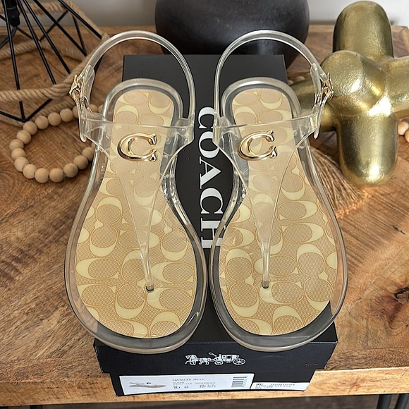 Coach Shoes - 🫧🪼New in Box! COACH Clear Natalee Jelly Sandal Sz 10🪼🫧